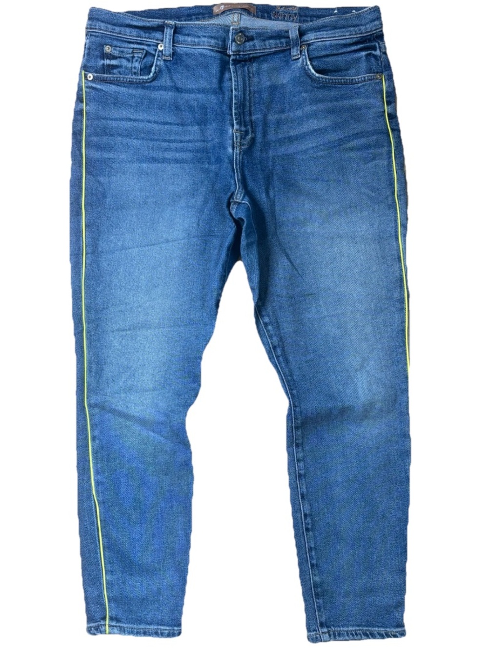 7 For All Mankind Luxe Ankle Skinny Jeans 33